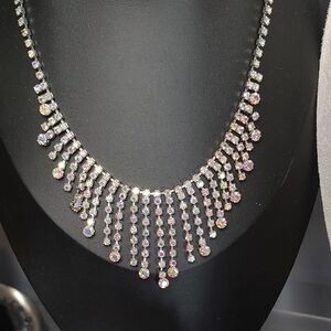 Elegant Silver and Crystal Necklace